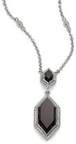 Thumbnail for your product : Judith Ripka Modern Deco Black Onyx & Sterling Silver Pendant Necklace