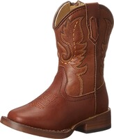 Thumbnail for your product : Roper Boys Texson Square Toe Casual Boots Mid Calf - Brown - Size 2 M