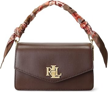 Ralph Lauren Braided Leather Crossbody Bag - Brown Crossbody Bags