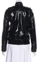 Thumbnail for your product : Alice + Olivia Zip-Up Patent Leather Jacket