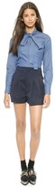 Thumbnail for your product : RED Valentino Pleated Shorts