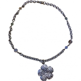 Thumbnail for your product : Chanel Silver-Coloured Flower Necklace