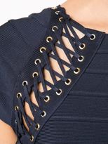 Thumbnail for your product : Herve Leger lace-up detail dress