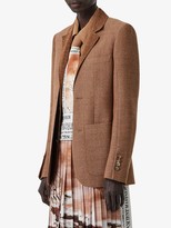 Thumbnail for your product : Burberry Fish-scale Print Bib Detail Wool Tailored Jacket