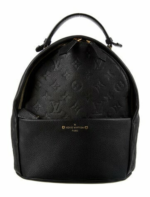 Louis Vuitton Monogram Empreinte Leather Sorbonne Backpack Black