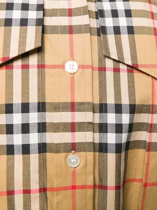 Burberry vintage check oversized shirt