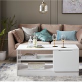Thumbnail for your product : Bilbao Ready Assembled High Gloss Storage Coffee Table - White