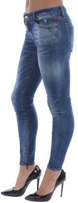 DSQUARED2 Medium Waist Twiggy Jeans