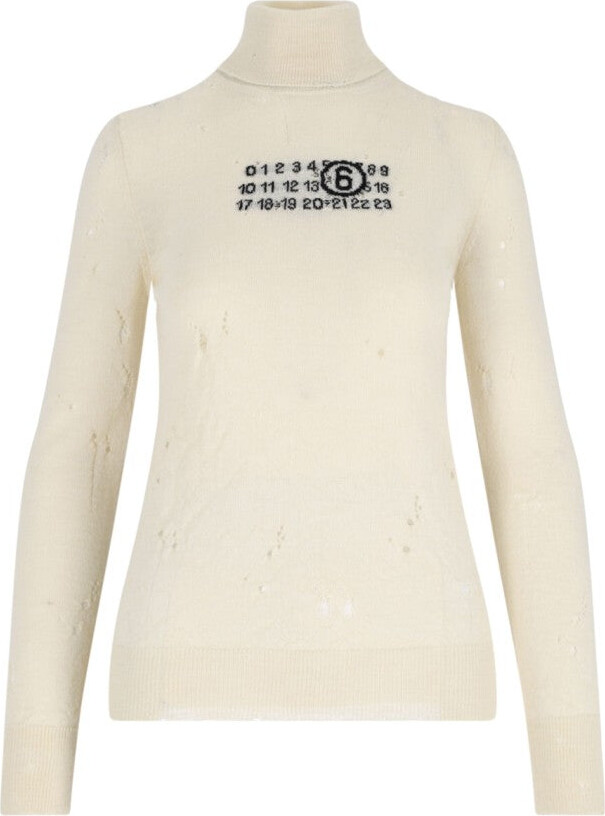 Maison Margiela Numeric Sweater - Ivory
