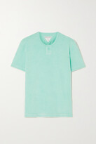 Thumbnail for your product : Bottega Veneta Cotton-blend Terry T-shirt - Blue