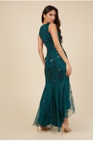 Thumbnail for your product : Little Mistress Maple Pacific Embellished Fishtail Maxi Dress