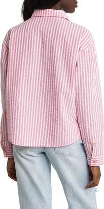BP Stripe Cotton Blend Seersucker Shirt