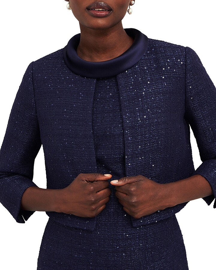 Navy Tweed Jacket | ShopStyle