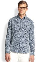 Thumbnail for your product : Gant Wave Print Oxford Sportshirt