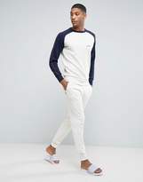 Thumbnail for your product : Diesel Sweatshirt With Contrast Sleeves In White