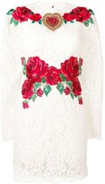 Thumbnail for your product : Dolce & Gabbana Rose lace dress