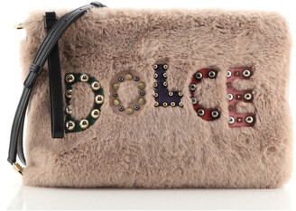 faux fur cross body bag