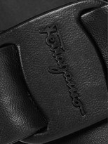 Thumbnail for your product : Ferragamo Viva Bow Leather Ballerina Flats