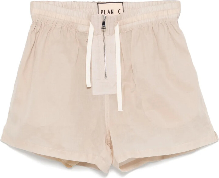 Plan C Cotton Organza Shorts