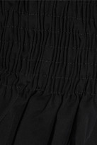 Thumbnail for your product : Solid & Striped Ruffled Shirred Cotton-poplin Mini Dress