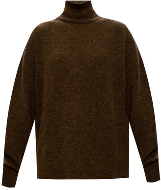 Samsoe & Samsoe Oversize Turtleneck Sweater Women's Brown