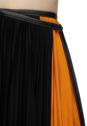 Proenza Schouler Pleated Viscose Jersey Midi Skirt