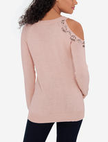 Thumbnail for your product : The Limited Embellished Cold Shoulder Pullover