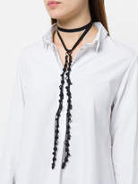 Thumbnail for your product : Ann Demeulemeester beaded wrap-around necklace