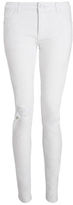 Thumbnail for your product : Whistles Distressed White Skinny Jeans