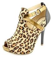 Thumbnail for your product : GUESS Eilenay Womens Peep Toe Hair Fur Fashion Ankle Boots New/Display