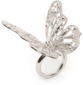 Thumbnail for your product : Alexander McQueen Butterfly Skull Ring