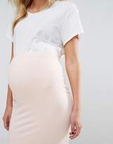 Thumbnail for your product : ASOS Maternity Petite Longer Line Midi Pencil Skirt In Jersey
