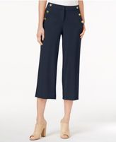 Thumbnail for your product : Kensie Cropped Button-Detail Pants