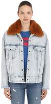 Thumbnail for your product : Levi's Oversized Trucker Jacket W/ Faux Fur