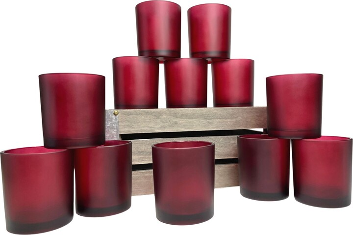 Candle Making Supplies  14 OZ. HAVANA RUBY FROSTED Candle Jar - Candle  Making Supplies
