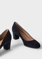 Thumbnail for your product : Hobbs London Amber Suede Block Heel Court Shoes