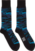 Thumbnail for your product : Paul Smith Black & Blue Camo Socks