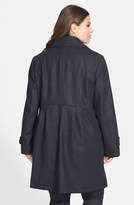 Thumbnail for your product : Gallery Babydoll Wool Blend Walking Coat (Plus Size)