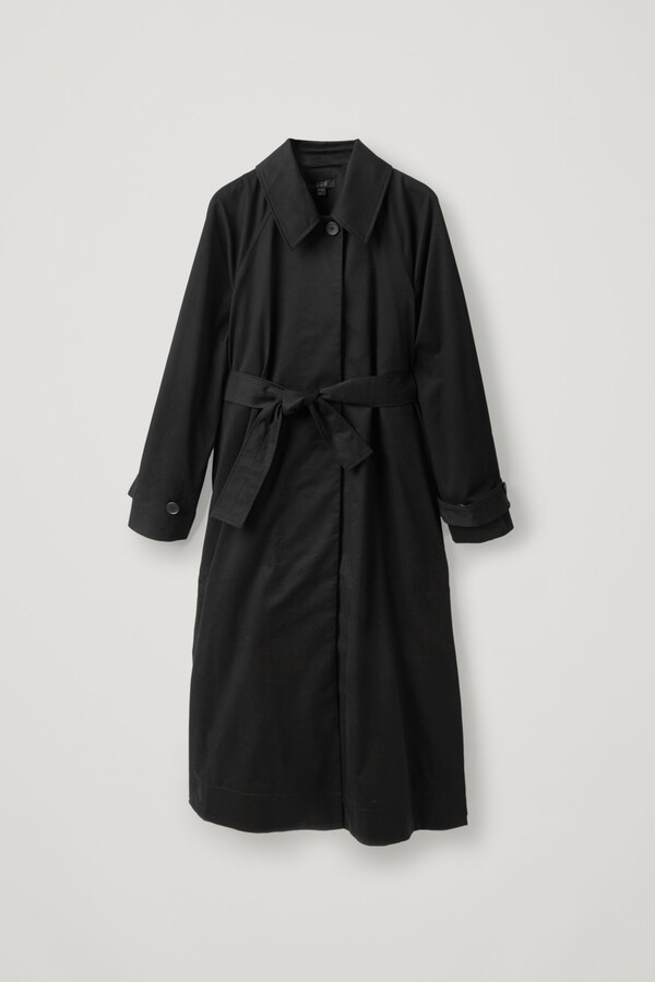 Womens Long Black Trench Coats | ShopStyle