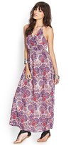 Thumbnail for your product : Forever 21 Paisley Surplice Maxi Dress