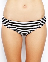Thumbnail for your product : Bikini Lab I Just Wanna See You Stripe Bow Cheeky Bikini Bottoms