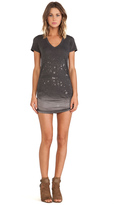 Thumbnail for your product : Saint Grace Cap Sleeve Sheered V-Neck