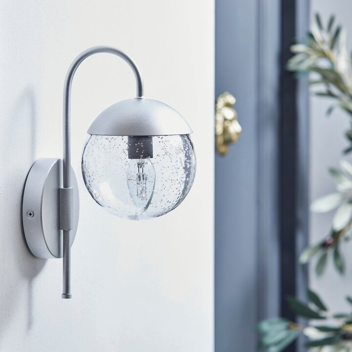 Dunelm Ravon Arch Outdoor Silver Wall Light Silver ShopStyle