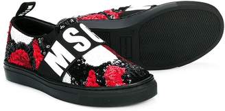 MSGM Kids slip-on sneakers