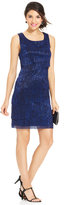 Thumbnail for your product : Connected Sleeveless Metallic Tiered Sheath