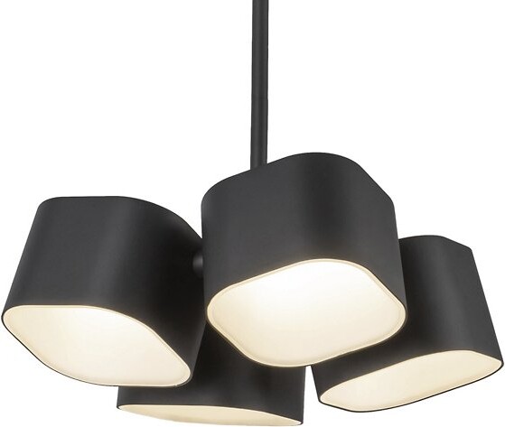 Kuzco Lighting Arena LED Pendant Light in Black, Size: 5 light