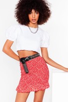 Thumbnail for your product : Nasty Gal Womens Take a Stalk Floral Shirred Mini Skirt - 14