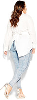 Thumbnail for your product : City Chic Asha Distressed Jean - light wash