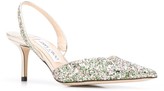 Thumbnail for your product : Jimmy Choo Thandi 65mm glitter pumps