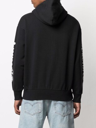 Aries No Future-print cotton hoodie